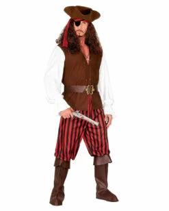 7-tlg. Seeräuber Kostüm Mit Hut & Augenklappe