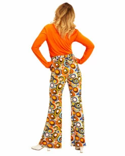 Funky Damen Schlaghose Bunte Kreise 7 Funky Damen Schlaghose Bunte Kreise -KostümKönig Verkäufe 70er jahre groovy damenhose bubbles schlaghose hippie faschingskostuem 70s hippie trousers 29425 4
