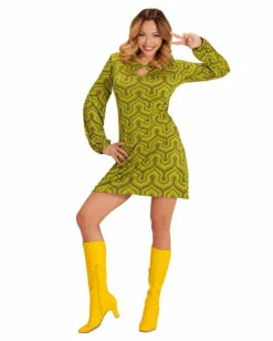 Hippes 70er Kleid Wallpaper -KostümKönig Verkäufe 70er jahre groovy kleid wallpaper hippie faschingskostuem 70s hippie dress 29432 2