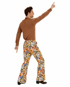 Herren Schlaghose Bunte Kreise -KostümKönig Verkäufe 70er jahre herren schlaghose bubbles 70s groovy style trousers schlagermove kostuem 29423 4