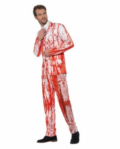 Blutspritzer Anzug Mit Krawatte -KostümKönig Verkäufe blutiger anzug mit krawatte kostuemanzug mit blutspritzer fuer halloween blood drip suit 35779 3