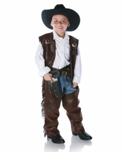 Cowboy Chaps & Fransen Weste Kinderkostüm