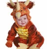 Triceratops Dino Kleinkinderkostüm Rot