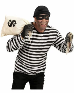 3-tlg. Dieb Kostüm -KostümKönig Verkäufe einbrecher kostuem bankraueber kostuem dieb kostuem thief costume 38510 01 2