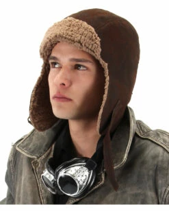 Gefütterte Pilotenmütze