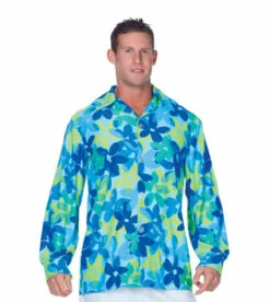 Hippie Herrenhemd Blau