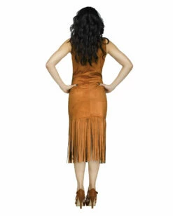 Braunes Fransenkleid Mix U. Match -KostümKönig Verkäufe fransen kleid braun karnevalkleid faschingskleid finge woman dress brown 25792 2