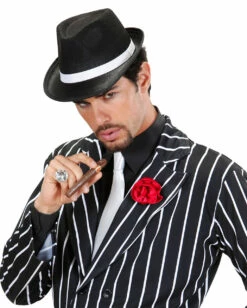 Mafia Killer Hut Mit Weißem Band 6 Mafia Killer Hut Mit Weißem Band -KostümKönig Verkäufe gangster hut mit weissem hutband mafia hut gangster hat 20er jahre kostuemzubehoer 29353 2