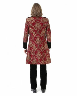 Gothic Aristokrat Herren Mantel Gold Rot Brokat -KostümKönig Verkäufe gothic aristokrat herrenmantel gold rot brokatmuster gothic aristocrat mens coat gothic mantel 39102 4