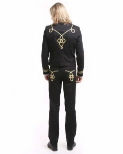 Gothic Parade Jacke Schwarz Gold -KostümKönig Verkäufe gothic parade herren jacke schwarz gold offiziersjacke mit gold boduere dompteursjacke schwarz 39104 6