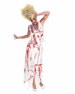 Horror Abschlussball Kleid -KostümKönig Verkäufe high school horror zombie prom queen kostuem blutiges abschlussball halloween kleid 20982 2