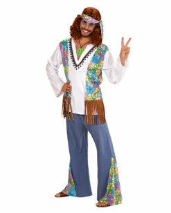 Männer Hippie Kostüm -KostümKönig Verkäufe hippie herren kostuem hippie men costume 70er jahre kostueme faschings kostuem 50848 4