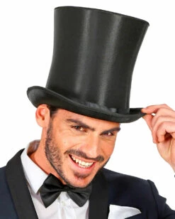 Schwarzer 20er Jahre Zylinder Extra Hoch -KostümKönig Verkäufe hoher 20er jahre zylinder schwarz xxl top hat faschings huete kostuemzubehoer 39230 2