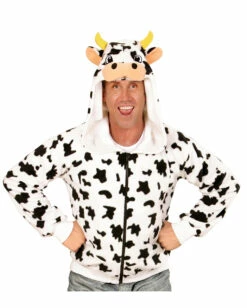 DE Halloween Sales Shop -KostümKönig Verkäufe kuh kostuem jacke mit kapuze cow costume hoodie tierkostuem bauernhof kostuem 54511 02