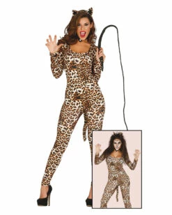 Catsuit Mit Leo-Print