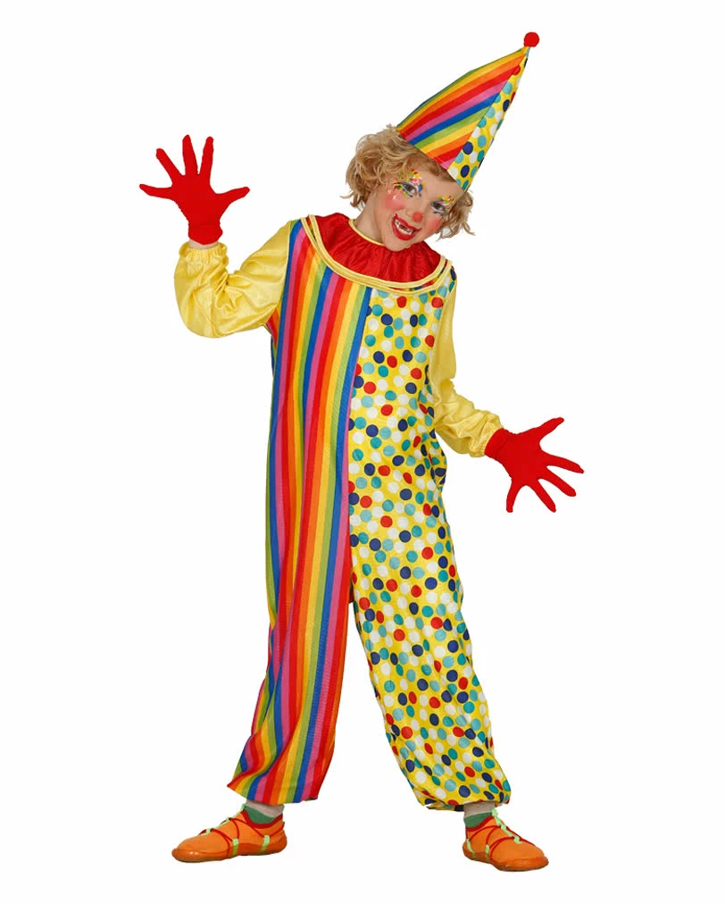 Kunterbunter Clown Kinderkostüm 1 Kunterbunter Clown Kinderkostüm