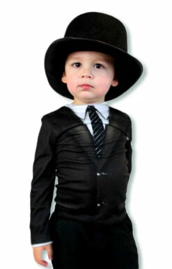 Fake Tuxido Mit Krawatte T-Shirt Für Kinder