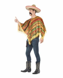 Mexikaner Poncho Mit Bart -KostümKönig Verkäufe mexikaner poncho mit schnurrbart mexikaner kostuem poncho insdtant kit 23247 2