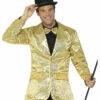 Goldene Männer Pailletten-Jacke