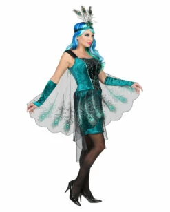 Pfauen Fairy Damenkostüm -KostümKönig Verkäufe pfauen fee damenkostuem mit kopfschmuck peacock fairy womans costume maerchenkostuem cosplay kostuem 36848 03 1