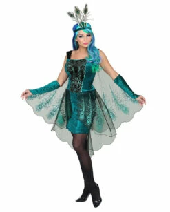 Pfauen Fairy Damenkostüm -KostümKönig Verkäufe pfauen fee damenkostuem mit kopfschmuck peacock fairy womans costume maerchenkostuem cosplay kostuem 36848 04 1