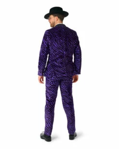 Pimp Faux Fur Zebra Anzug - Suitmeister -KostümKönig Verkäufe pimp faux fur purple suitmaster opposuite anzug suitmeister kostuem anzug zebra fell anzug 54383 5