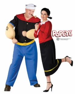Original Olivia Kostüm Plus Size -KostümKönig Verkäufe popeye frauenkostuem olivia oyl kostuem popeye kostuem olive oyl costume 19357 2