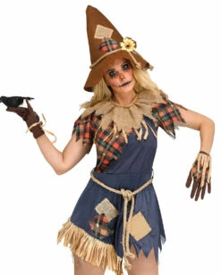 Scary Crow Frauen Kostüm -KostümKönig Verkäufe scary crow damen kostuem vogelscheuche kostuem halloween damen kostuem 37635 3