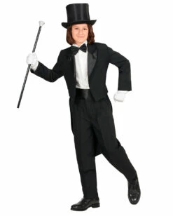 Schwarzer Frack Für Kinder -KostümKönig Verkäufe schwarzer frack kinderkostuem black tailcoat child costume showtanz kinderkostuem 36613 03