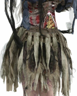 Sexy 3D-Zombiekostüm Für Frauen -KostümKönig Verkäufe sexy 3d zombiekostuem fuer frauen halloween untote verkleidung moorleiche kostuem 21989 03