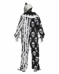 Totenkopf Horrorclown Kostüm Mit Maske -KostümKönig Verkäufe skelett horror clown kostuem mit maske skele klown adult costume with mask killerclown halloween anzug 54233 2