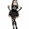 Skelett Minikleid Mit Handschuhen