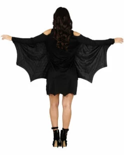 Spinnenkostüm Mit Fledermaus Ärmel -KostümKönig Verkäufe spinnen kostuem mit fledermaus aermel spider costume with bat sleeves sexy halloween verkleidung 53419 2