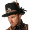 Retro Steampunk Zylinder Mit Feder
