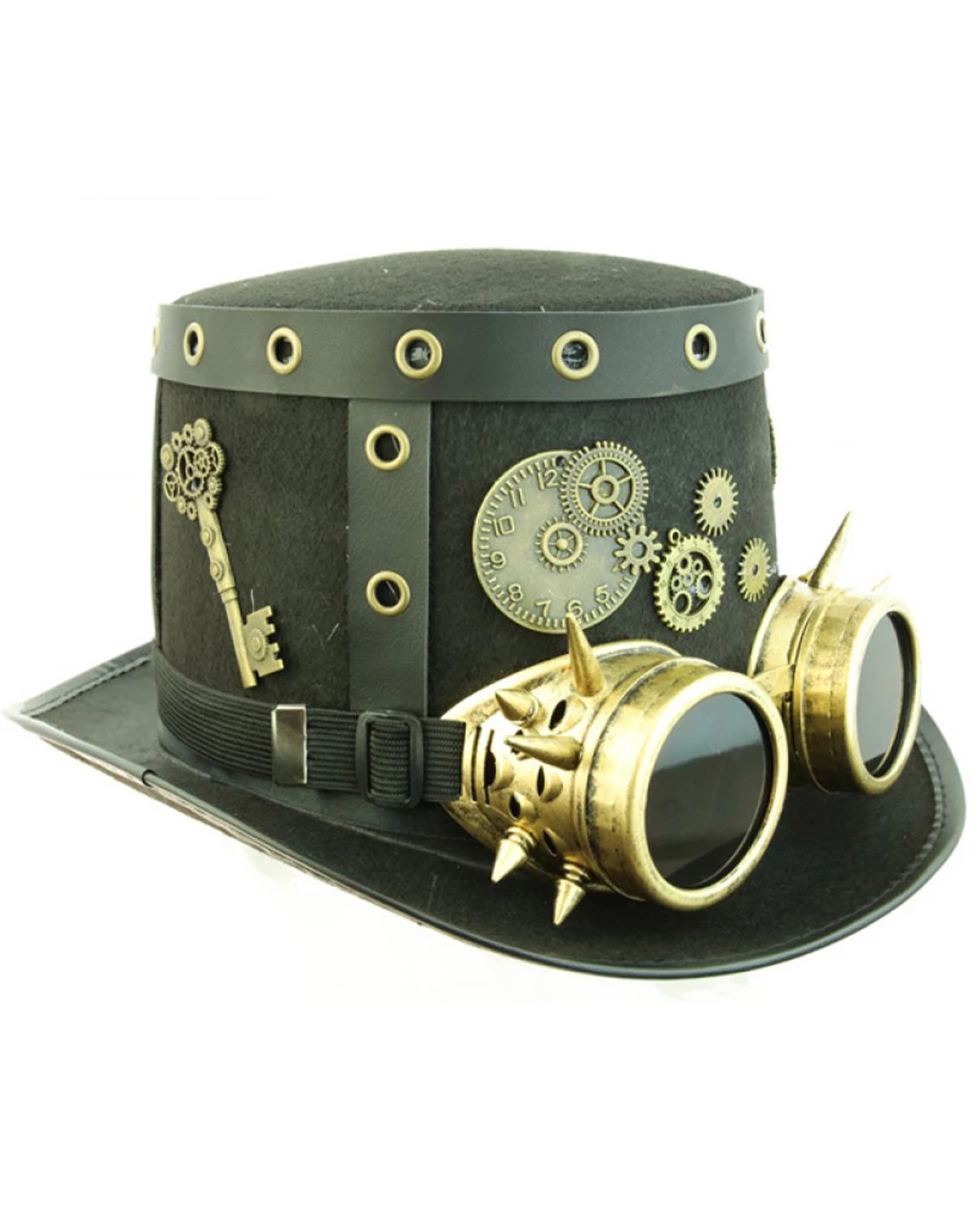 Steampunk Hut Mit Fliegerbrille 2 Steampunk Hut Mit Fliegerbrille – Bild 2
