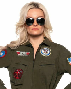 Top Gun Kostümanzug Damen Jet Pilot -KostümKönig Verkäufe top gun jet pilot damen kostuemanzug top gun womens pilot jumpsuit kampfjet pilot airforce verkleidung 54387 3