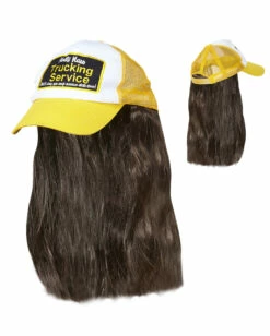 Trucker Baseball Cap Mit Haaren -KostümKönig Verkäufe trucker hut mit haaren truck driver baseball cap with hair lastwagenfahrer baseball hut mit haaren 36533 03