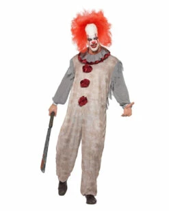 Vintage Killer Clown Kostüm -KostümKönig Verkäufe vintage horror clown kostuem killerclown verkleidung halloween evil clown costume 35776 3