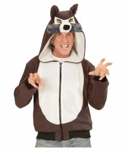 Wolf Jacke Als Kostüm -KostümKönig Verkäufe wolf kostuem jacke wolf costume hoodie tierkostuem maerchen kostuem 54512 02