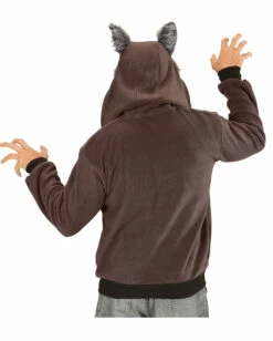 Wolf Jacke Als Kostüm -KostümKönig Verkäufe wolf kostuem jacke wolf costume hoodie tierkostuem maerchen kostuem 54512 04