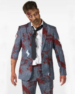 Zombie Grey Anzug - Suitmeister -KostümKönig Verkäufe zombie grey suitmeister anzug von opposuites zombie kostuem anzug zombie verkleidungsanzug oppsuites anzug 54370 4