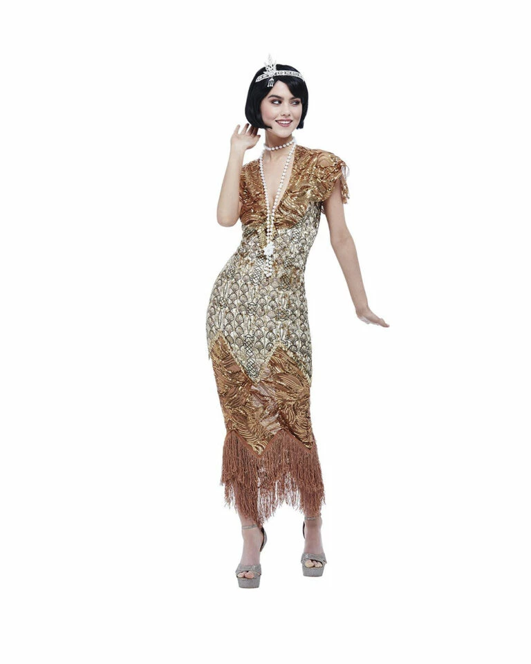 DE Halloween Sales Shop -KostümKönig Verkäufe 20er jahre deluxe flapper kostuem gold fuer damen 20s deluxe flapper gold dress halloween kostuem 20er jahre kostuemparty mottoparty 39426 768x960 1
